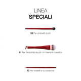 Essential pro makeup brushes - set 10 pennelli professionali viso e occhi