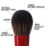 Essential pro makeup brushes - set 10 pennelli professionali viso e occhi