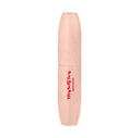 A light pink mini MySelfToy Mascara tube features subtle textured patterns and “myselfgay mascara” in red lettering on the front.