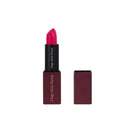 A tube of Tell Me Lies - Rossetto Cremoso bright pink lipstick with the cap removed and set beside it. The dark red case, featuring the Diego Dalla Palma logo on the side, promises labbra piene and a creamy rossetto cremoso texture for a bold, hydrated look.